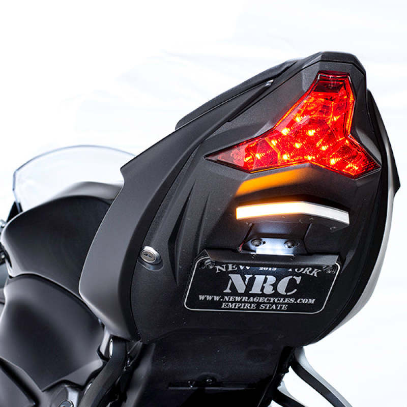 Kawasaki ZX-6R Fender Eliminator - New Rage Cycles - Tucked - Black - `19-`27